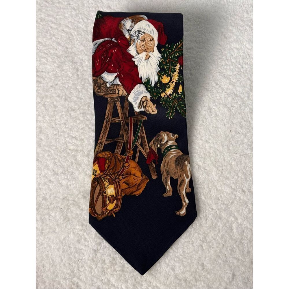 The Saturday Evening Post Vintage Silk Christmas Tie